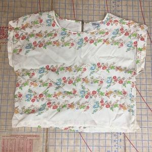 Tramp floral crop top size small
